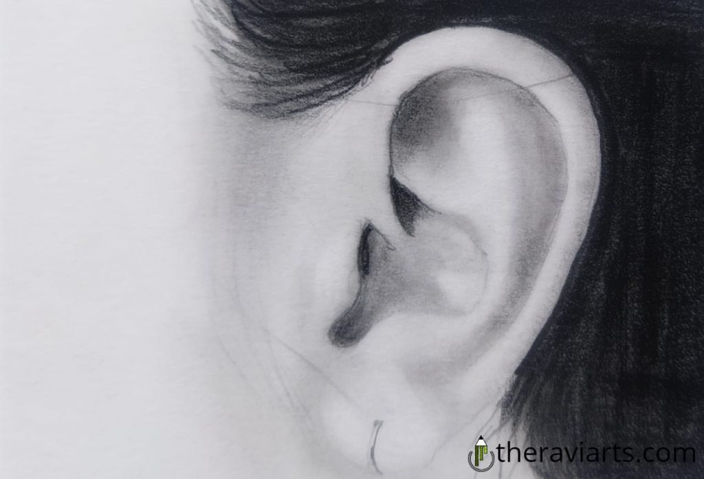 Human ear line art simple modern icon design Vector Image
