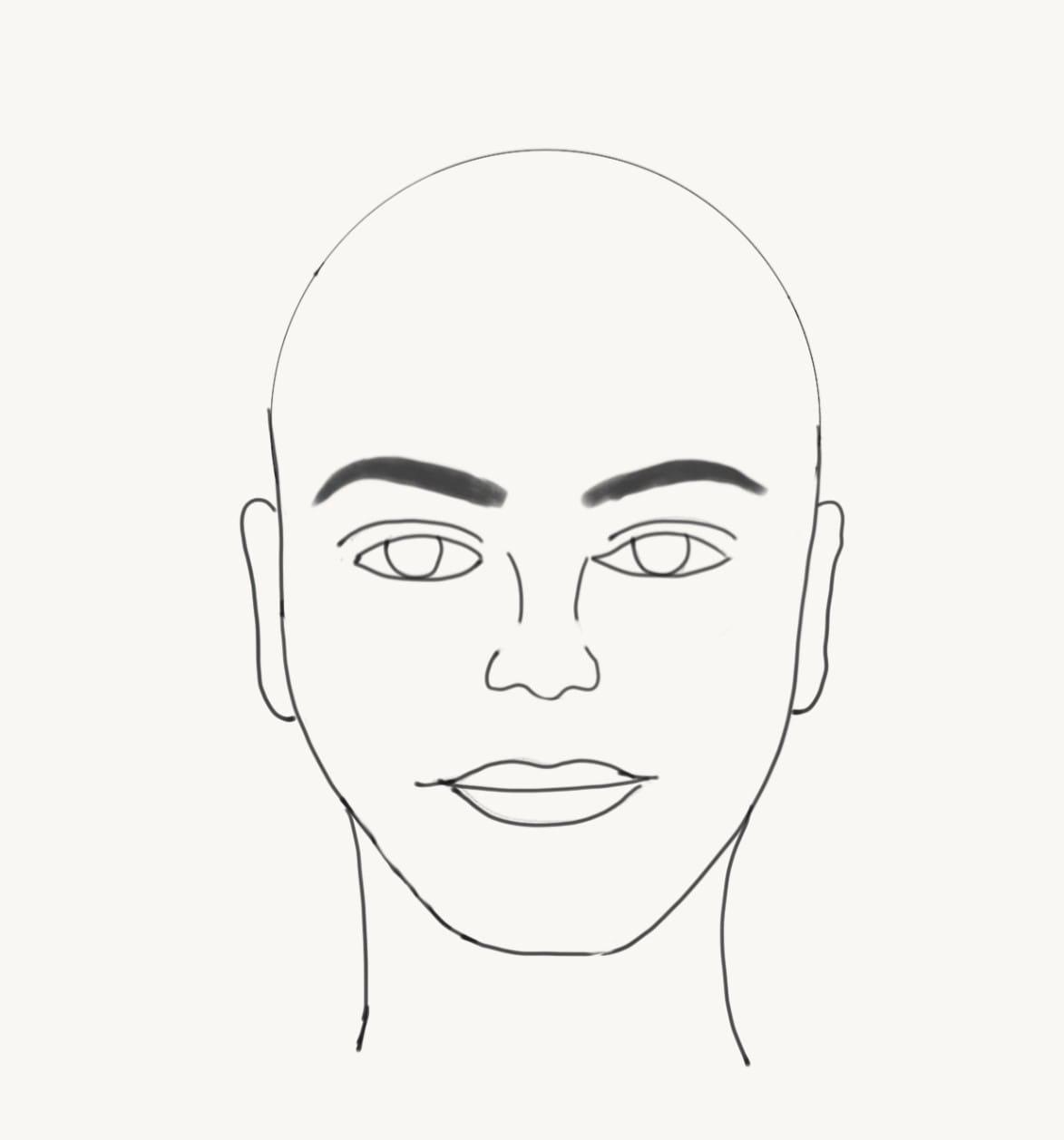 How To Draw A male Face » Human Body Drawing Tutorials