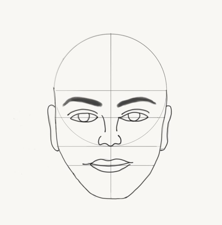 How To Draw A male Face » Human Body Drawing Tutorials