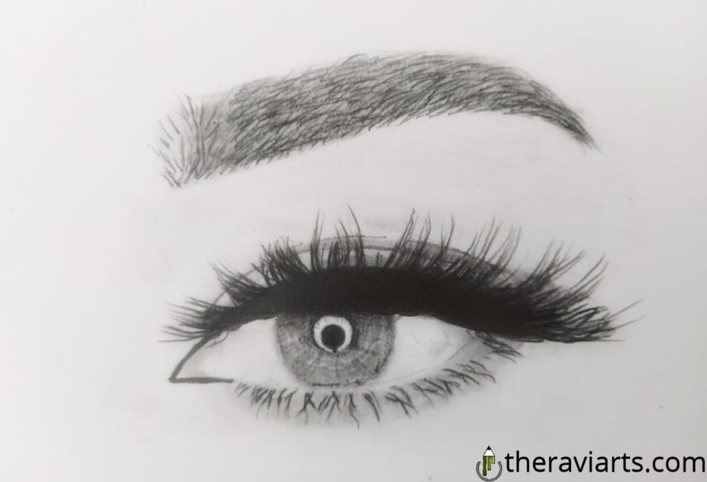 drawing an eyebrow